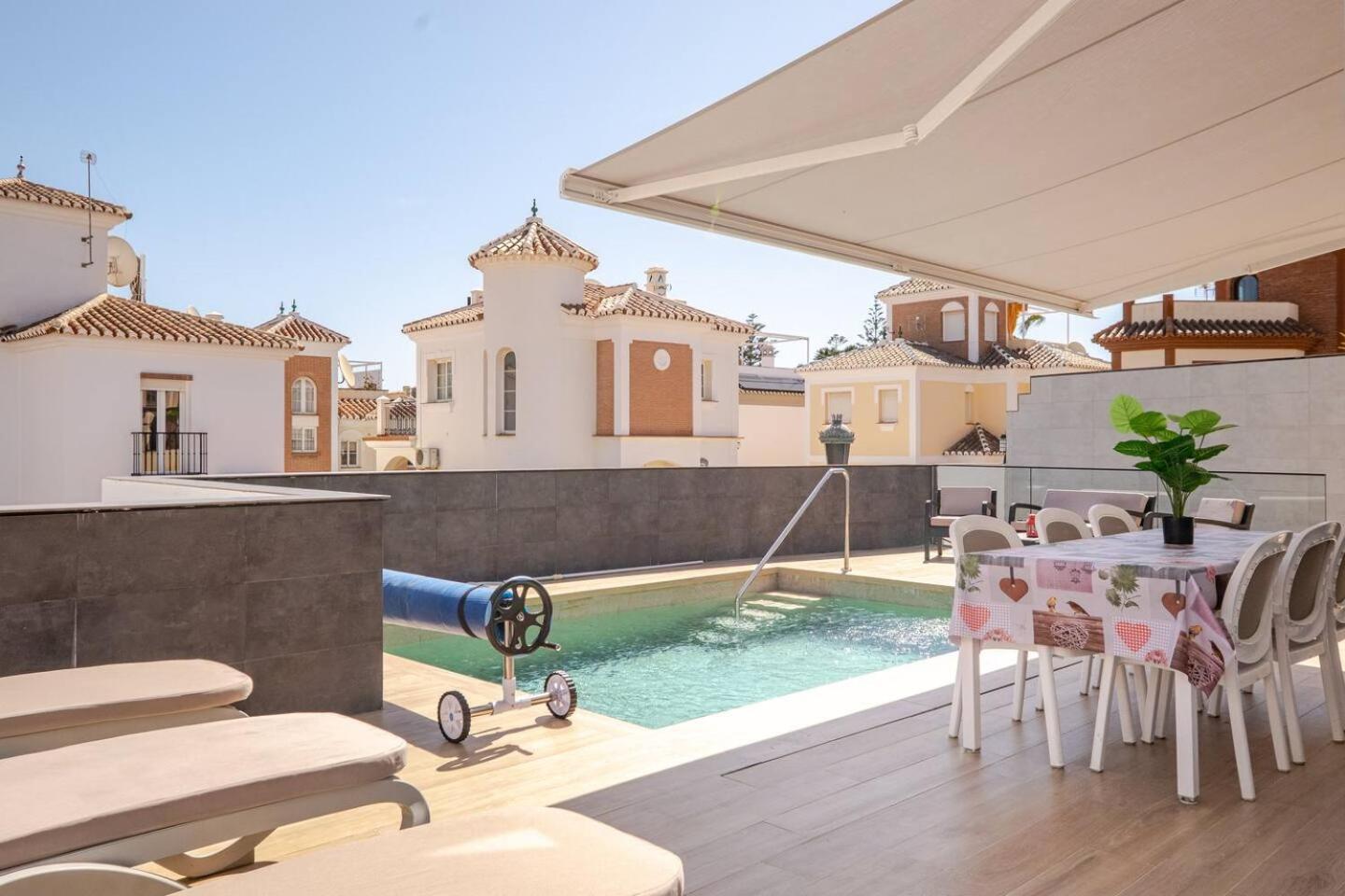 Villa Antonia Mar - Private & Heated Pool - Punta Lara Нерха Екстер'єр фото
