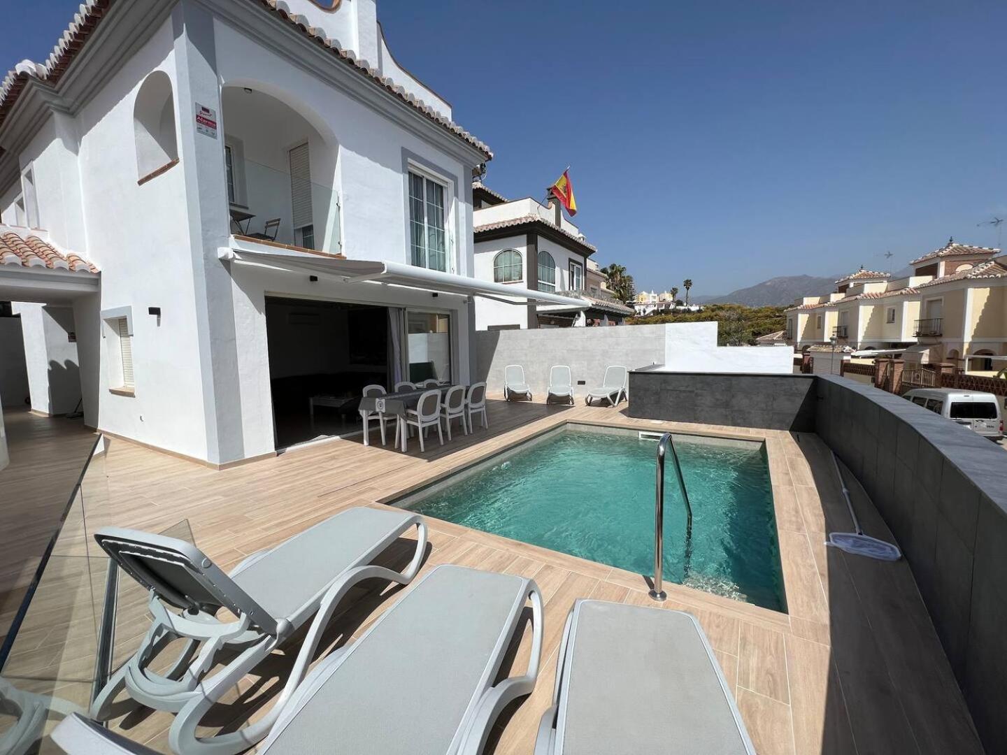 Villa Antonia Mar - Private & Heated Pool - Punta Lara Нерха Екстер'єр фото