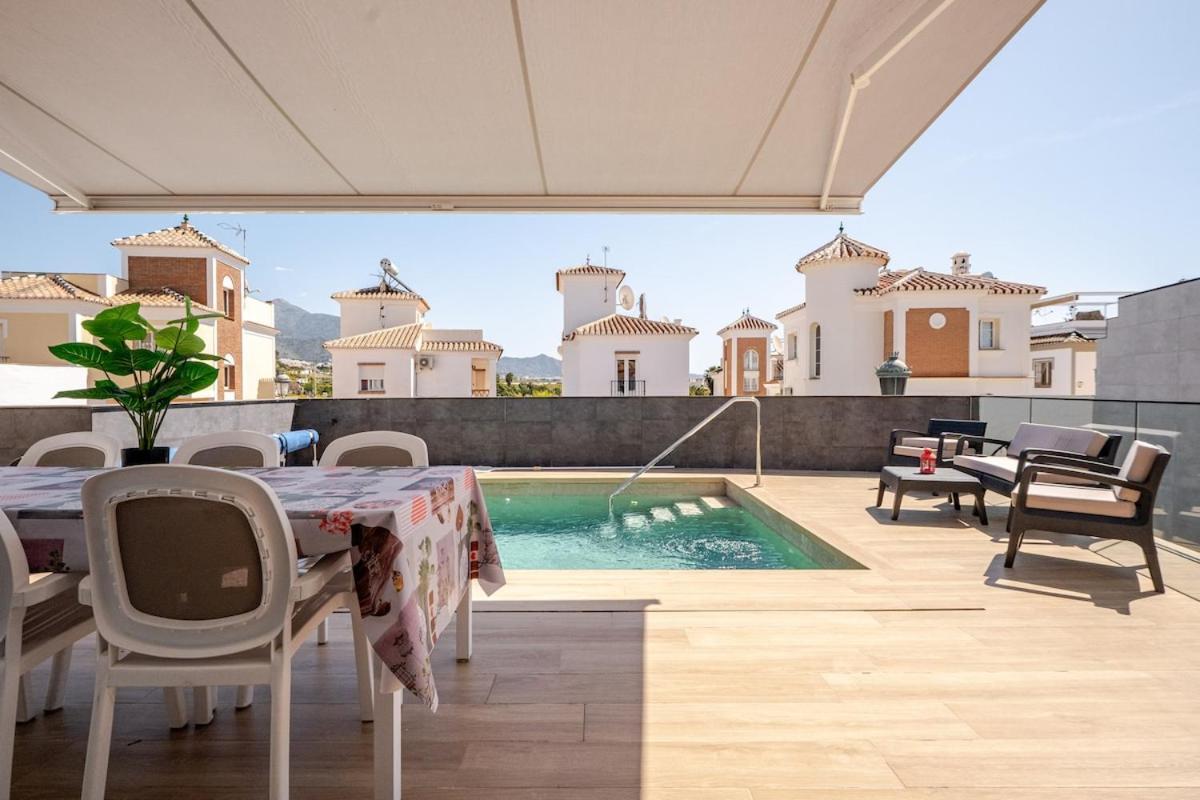 Villa Antonia Mar - Private & Heated Pool - Punta Lara Нерха Екстер'єр фото